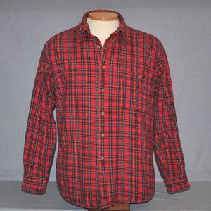 Vintage Sutter & Grant Plaid Shirt Size Large 90s Button Down Flannel
